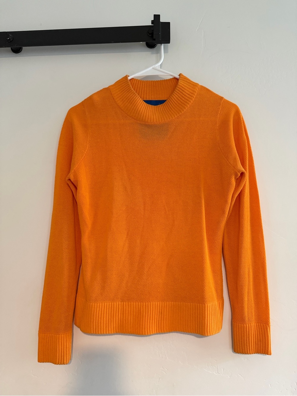 Simon Miller Women's Orange Ribbed Turtleneck Sweater Size 1